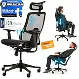 VALKENSTOL M5 Bürostuhl Ergonomisch Testsieger, Einstellbarer für maximale Bewegungsfreiheit, Rückenfreundliche Bürostühle, Lendenwirbelstütze Schreibtischstuhl für Büro und Home Office Chair