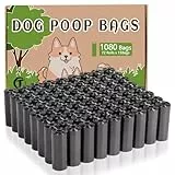 AiTodos® 1080 Stück Hundekotbeutel, Schwarz, Geeignet zum Verlassen des Hauses, Kotbeutel für Hunde - 30 * 21,5 cm, Polyethylen-Material, Tragbar - Hunde Kotbeutel (72 Rollen, 15 pro Rolle)