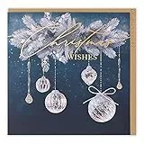 Clintons: Weihnachtskarte zum Aufhängen, Weihnachtskugeln