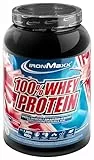 IronMaxx 100% Whey Protein Pulver 900g - Raspberry | Cremiger Eiweißshake mit BCAAs & EAAs | High Protein, Low Carb & zuckerarm | Ideal für Muskelaufbau, Diät & Fitness