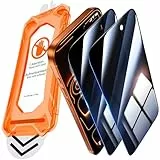 UniqueMe für iPhone 17 Pro für Panzerglas Sichtschutz - Privacy Schutzfolie, Automatische Installation, Bruchsicher Militärniveau, 9H-Härte, Anti-Kratzer, Bläschenfrei, Anti Spy Folie, 2 Stück