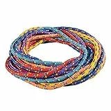 Kawanyo – 6er Set Gymnastik Springseile in Premium Qualität – Sprungseile ideal für Reha, Gymnastik, Kita, Schule & Vereine – bunte Hüpfseile á 300 cm