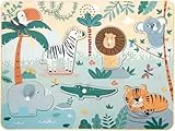 small Foot Setzpuzzle Tierlaute „Safari“ aus FSC® 100%-zertifiziertem Holz, 5-teiliges Holzpuzzle mit Tierstimmen, für Kinder ab 1 Jahr, 12755