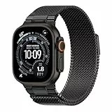 Milanaise Magnetic Ersatzarmband für Apple Watch Ultra 3/2 Armband 49mm 46mm 45mm 44mm 42mm 41mm 40mm 38mm Herren,Milanese Loop Edelstahl Metall Verbinder Band für iWatch 11 10 9 8 7 6 5 4 3 SE 3/2