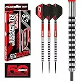 RED DRAGON Javelin Black Series Profi Dartpfeile Steeldarts Setmit Flights und Schäfte (24.00, Gramm)