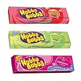 Hubba Bubba Bubblegum Mix Pack (Erdbeere, Apfel, Original) – 3 Packungen