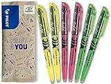 PILOT FriXion Light, radierbarer Textmarker, 6er Set (Neongelb, Neonpink, Grün)