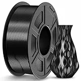 JAYO PLA Silk Filament 1.75mm, Shiny PLA 3D Drucker Filament, 1.1kg Spulen, Neatly Wound Filament, Maßgenauigkeit +/- 0.02, Silk PLA Schwarz