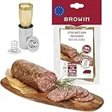 BROWIN® Naturdarm für Wurst | Premium Naturdarm für hausgemachte Würstchen, Wacholderwurst, Weißwurst, Bratwurst (100 mm, 50 cm - 2 Stk., Schweinedarm)