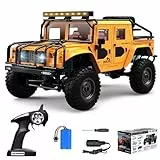 Fisca RC Rock Crawler 1/12 4x4, 2.4GHz 4WD Fernsteuerung Fahrzeug Off-Road Pick-up RTR, Voller Maßstab Geländewagen Raupenfahrzeug für Erwachsene
