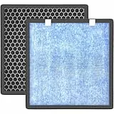Can-Meageren KJ01 Luftreiniger-Ersatzfilter, kompatibel mit Dhyala KJ01 Luftreiniger, 3-in-1 H13 Grade True HEPA Filter für Staub, Pollen, Fusseln, Haustierschuppen, Rauch, 2 Stück