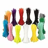 XINGO 1400 Stück Farbige Kabelbinder, 100mm x 2.5mm Kabelbinder farbig bunt, 14 Verschiedene FarbtöneKabelbinder, für Kabelmanagement,Garten Dekoration,Gartenkunst- UV-Beständig