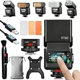 Godox iT32 TTL Mini Kamera Blitz mit X5-C Auslöser für Canon, 2.4G HSS 1/8000s TTL Drahtloses Blitzgerät, Kompatibel mit Canon EOS R RP R5 R6 R7 R8 R10 R100 R5 Mark II R6 Mark II 90D 750D M50 M3