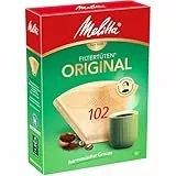 Melitta Filtertüten 102/80 naturbraun Aroma, 80 Stück