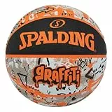 United Sports 84519Z Unisex – Erwachsene Spalding Graffiti Sz5 Ball, Orange, 5