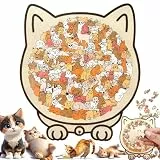 VLEDARLING Holz Tierpuzzle,Katze Tiere Puzzle,Holzpuzzle für Erwachsene,Tierform Wooden Puzzle,Kreatives Puzzle-Geschenk für Katzenliebhaber Für Erwachsene Kinder,UnregelmäßIge Einzigartige Holzpuzzle