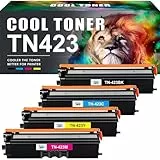 Cool Toner TN423 Tonerkartusche als Ersatz Kompatible für Brother TN-423 TN-423BK TN-421 MFC-L8690CDW MFC L8690CDW DCP-L8410CDW MFC-L8900CDW HL-L8260CDW HL-L8360CDW Schwarz Cyan Gelb Magenta,4er-Pack