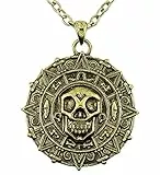 W WIDMANN MILANO Party Fashion 46747 - Halskette mit Totenkopfkompass, Schmuck, Halsband, Pirat, Karneval, Mottoparty