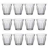 Duralex , Glas, Picardie - Trinkgläser - geeignet als Saft- oder Wassergläser - 130 ml - 12 Stück