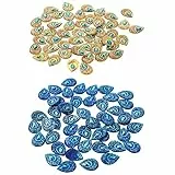 Artibetter 100 Stücke Strass Flatback Nähen auf Kristall Pfau Charms Handwerk Edelstein Knöpfe Verzierungen für Hochzeitskleid Schuhe Hut Schmuck Machen Haarspangen