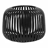 blomus Laterne Lito | Black | Größe XS | 14L x 14B x 10H cm | Kerzenhalter Schwarz | Windlicht aus Edelstahl | Laterne Deko | Indoor Windlicht