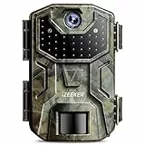 iZEEKER Wildkamera 2K HD 36MP, Wildtierkamera mit 940nm No Glow Infrarot LEDs, Ohne WLAN, Wildkamera mit Bewegungsmelder Nachtsicht IP66 wasserdicht für die Tierbeobachtung Heim Sicherheit