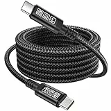 USB C anf USB C Kable 1M,240W/5A 3.2 Gen 2 Kable Schnelles Laden 20Gbps Datenübertragung,4K@60Hz Videoübertragung für iPhone 15,MacBook Pro, iPad Pro/Air 5/Mini 6, Galaxy S23 Ultra Tab S8 usw,Schwarz