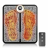 EMS Fußmassagegerät, Elektrisches Fußmassagegerät mit USB-Aufladung, Klappbares Design, 8 Modi und 19 Intensitätsstufen, Für Zuhause und Büro, Fördert Durchblutung und Lindert Muskelschmerzen