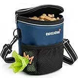 Rudelkönig Leckerlitasche für Hunde - Praktische Gassi Tasche Hund für das Hundetraining - Futtertasche Hund mit Kotbeutelspender zum Umhängen