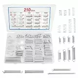 210 Stück Zugfedern Set, Kleine Spiralfedern Druckfedern Sortiment, Edelstahl Metallfedern Set, Springs, Verschiedene Torsionsfeder Set für DIY Reparaturprojekte Automobilreparaturen(20 Größen)