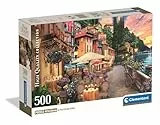 Clementoni Puzzle Collection - Lake Como 500 Stücke, Compact Box - Puzzle für Erwachsene 14-99 Jahre, Geschenk für Mann und Frau, Made in Italy, 35582