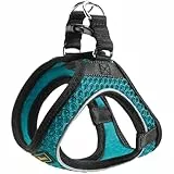HUNTER Hundegeschirr HILO COMFORT, Farbe: türkis, Easy Step-In Geschirr für kleine bis mittlere Hunde, mit Netzmaterial, reflektierende Elemente, angenehm leicht, modernes Design Größe: S-M