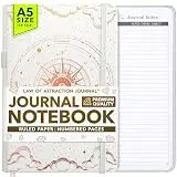 Freedom Mastery Law of Attraction Journal - liniertes Papier, nummerierte Seiten, 100gsm elfenbeinweißes Papier, Notizbuch mit Stifthalter, A5 Gebundene Ausgabe