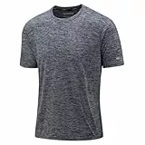KEFITEVD T Shirt Herren Funktionsshirt Sportshirt Herren Kurzarm Atmungsaktiv Tshirt Männer Fitnessshirt Wandern