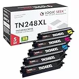 Logic-Seek TN248XLCMYK kompatibel für Brother TN248XL-VAL passend für DCP-L3560CDW MFC-L3760CDW HL-L3240CDW HL-L3220CW MFC-L3740CDW DCP-L3520CDWE (2*Black,je 1*Cyan,Magenta,Yellow)