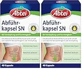 Abtei Abführkapseln - aktiviert den Darm bei Verstopfung und Darmträgheit - natürlich wirksam mit pflanzlichem Rizinusöl - 1 x 40 Weichkapseln | 40 Stück (2er Pack)