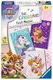 Ravensburger BeCreative Mosaik Paw Patrol - Bastelset für Kinder ab 4 Jahren, Mosaikbilder basteln für Mädchen und Jungen - 12028012