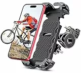 CIRYCASE Handyhalterung Fahrrad, [3s Installieren & Ultimative Anti-Vibration] Handyhalterung Motorrad Handyhalter Fahrrad, 360° Drehbar Lenkerklemme, Auto & Motorrad Ständer für 4,7-6,8' Handys