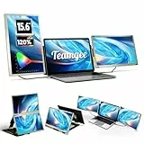 Teamgee Laptop Monitor Erweiterung für alle Laptops, 15,6’’ FHD 120% sRGB Portable Monitor, Plug & Play Display für Mac, Windows, Chrome, Linux, Android, DeX, PC