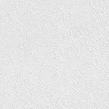 Rasch Tapete 126933 - Weiße Tapete aus Papier mit Struktur und Putz-Optik - 10,05m x 0,53m (LxB)