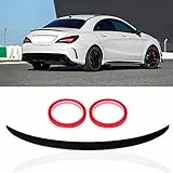 Terisass Heckspoiler Spoiler Protector Lip für A Style Fit für CLA-Klasse C117 CLA 45 C117 glänzend schwarz