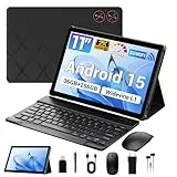 MAXLEGEN Tablet 11 Zoll Android 15, 36GB RAM+256GB ROM/1TB TF, 2K IPS, 5G WiFi, Octa-Core 90Hz Android Tablet mit 8580mAh Akku, 13MP, GPS, mit Tastatur/Stift/Maus/Hülle