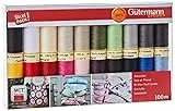 Gütermann Nähgarn, 20 Farben, 20x 100m, 2000
