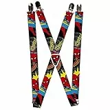 Buckle-Down Herren Marvel Comics Hosenträger Spider-Man in Action W/Amazing Sp, mehrfarbig, One size