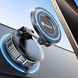 VICSEED 2025 Handyhalterung Auto Magnet für Magsafe Autohalterung [ Vakuum Saugnapf & N55 Magnets] 360° Drehbar Magnetische Kfz Handyhalter für iPhone Samsung