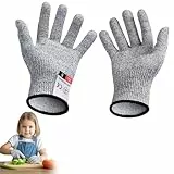 flintronic Schnittfeste Handschuhe, 1 Paar Schnittschutzhandschuhe küche, Schnitzhandschuhe für Kinder, Schnitthandschuhe Küche, Gartenhandschuhe, Schnittschutz Handschuhe, Level 5 Schutz(Größe XXS)