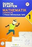 Durchstarten - Mathematik - Mittelschule/AHS - 1. Jahrgangsstufe: Lernhilfe - Übungsbuch mit Lösungen