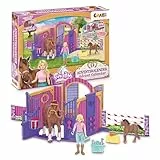 CRAZE CAVALLY Adventskalender Kinder - Pferde Spielzeug Adventskalender Mädchen, Pferdefigur mit Reiter und viel Zubehör, Tolle Überraschungen