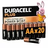 DURACELL Plus AA-Batterien (20er-Pack) – Alkaline-Batterien 1,5 V - Verpackung kann abweichen