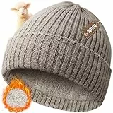 Migliore Wear Wollmütze Herren, Winter Warme Beanie Mütze mit Fleecefutter, Unisex Wintermütze, Weich & Dick Strickmütze für Damen & Herren & Kinder